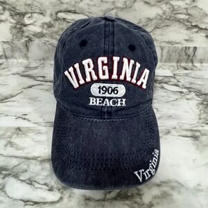 Virginia‎ Beach 1906 Cap Men's One Size Blue Lucky 7 USA Fashion Adjustable Hat